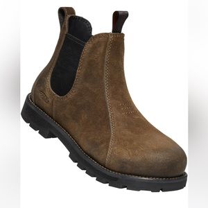 Keen Utility Oyster/Black Womens Seattle Romeo Leather Work Boots